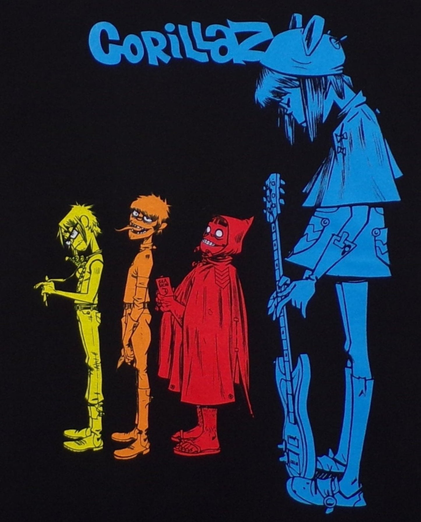 New ’Gorillaz - Blue Girl’ Adult Silkscreen T-Shirt. Available From Small-3XL. - Unisex Short Sleeve Shirt