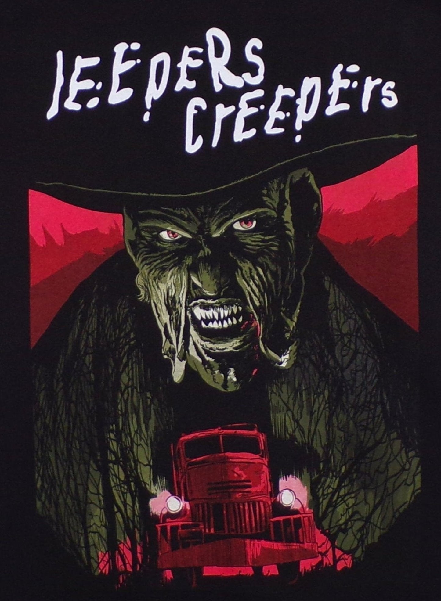New ’Jeepers Creepers’ Adult Silkscreen T-Shirt. Available In Small-3XL. - Unisex Short Sleeve Shirt