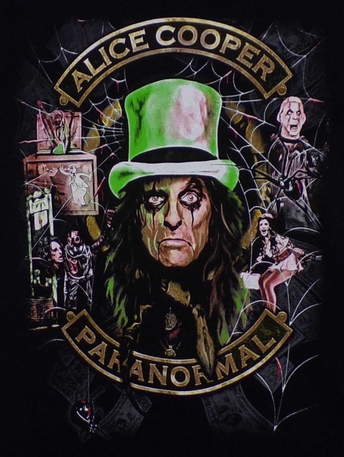 New ’Alice Cooper - Paranormal’ Unisex Silkscreen T-Shirt. Available From Small-3XL. - Men’s Short Sleeve Shirt