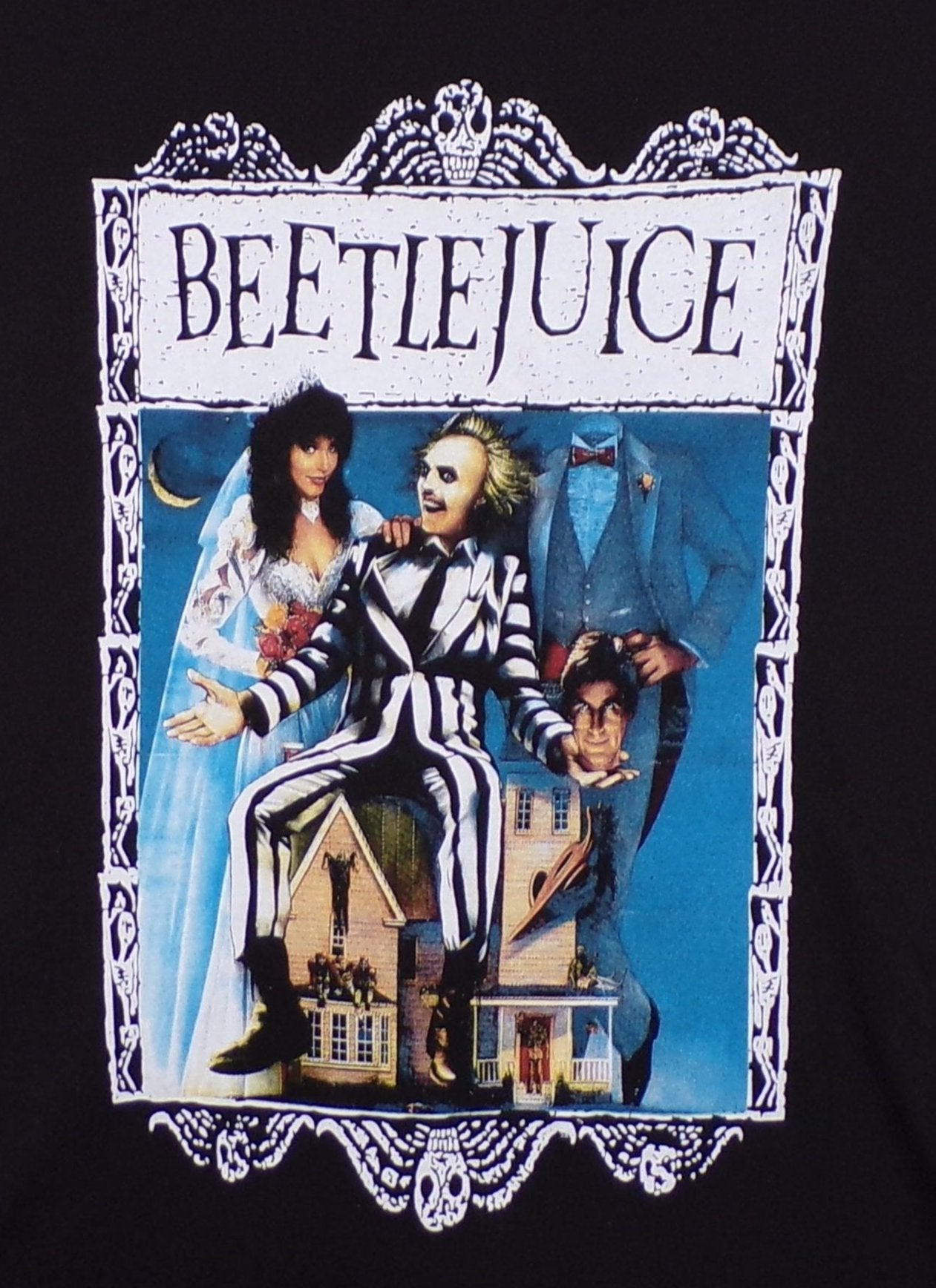 New ’Beetlejuice - 1988 Movie Cover’ Unisex Silkscreen T-Shirt. Available From Small-2XL. - Men’s Short Sleeve Shirt