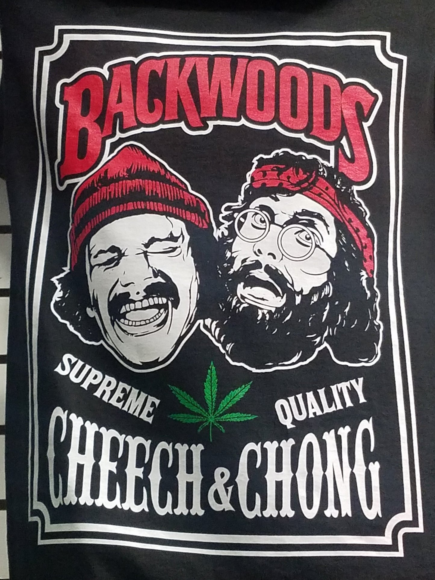 new backwoods cheech chong supreme quality men silkscreen t-shirt available from small-3xl unisex mexican style movie funny apparel adults 420 shirts tops