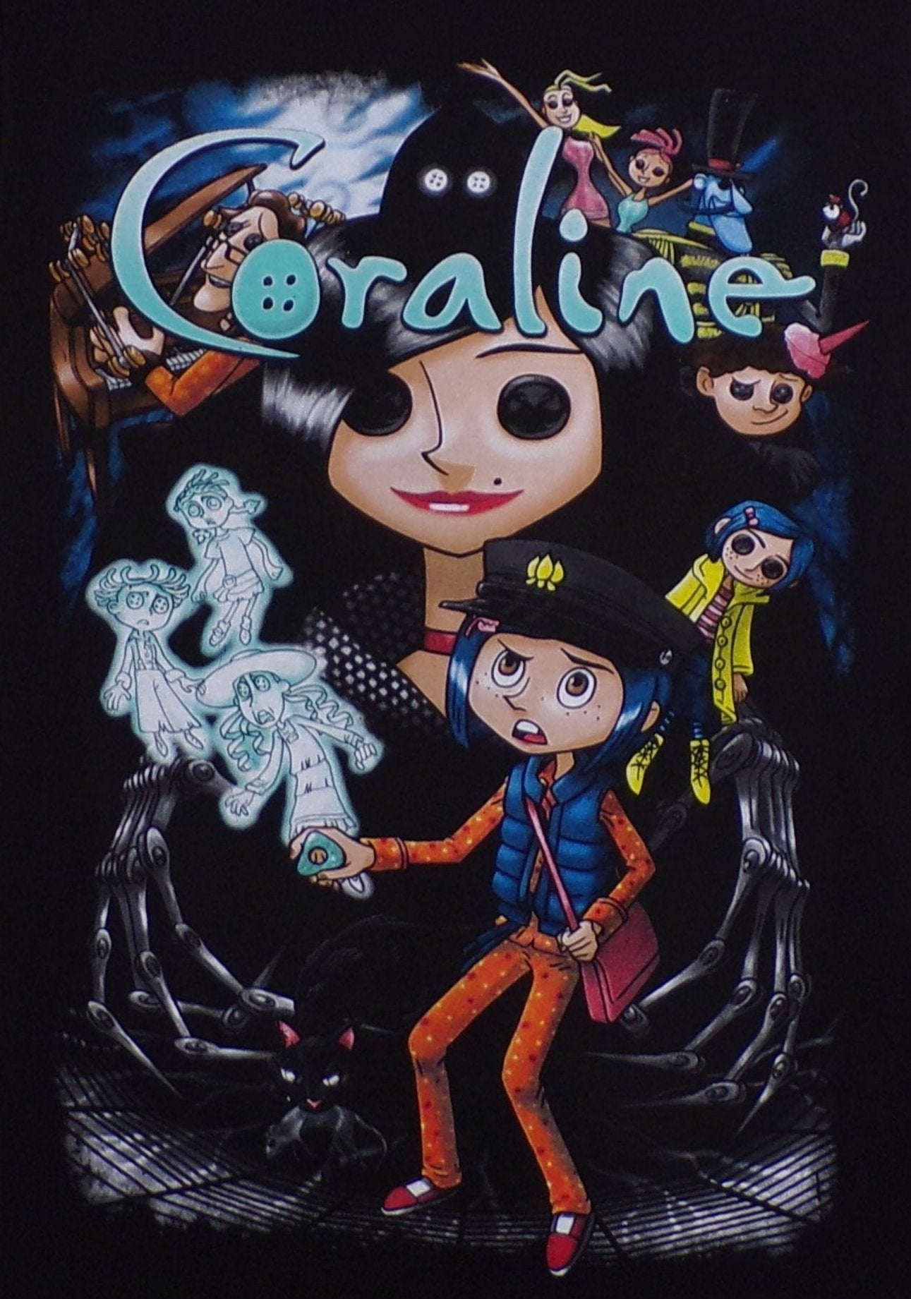 New ’Coraline Collage’ Unisex Silkscreen T-Shirt. Available From Small-3XL. - Men’s Short Sleeve Shirt