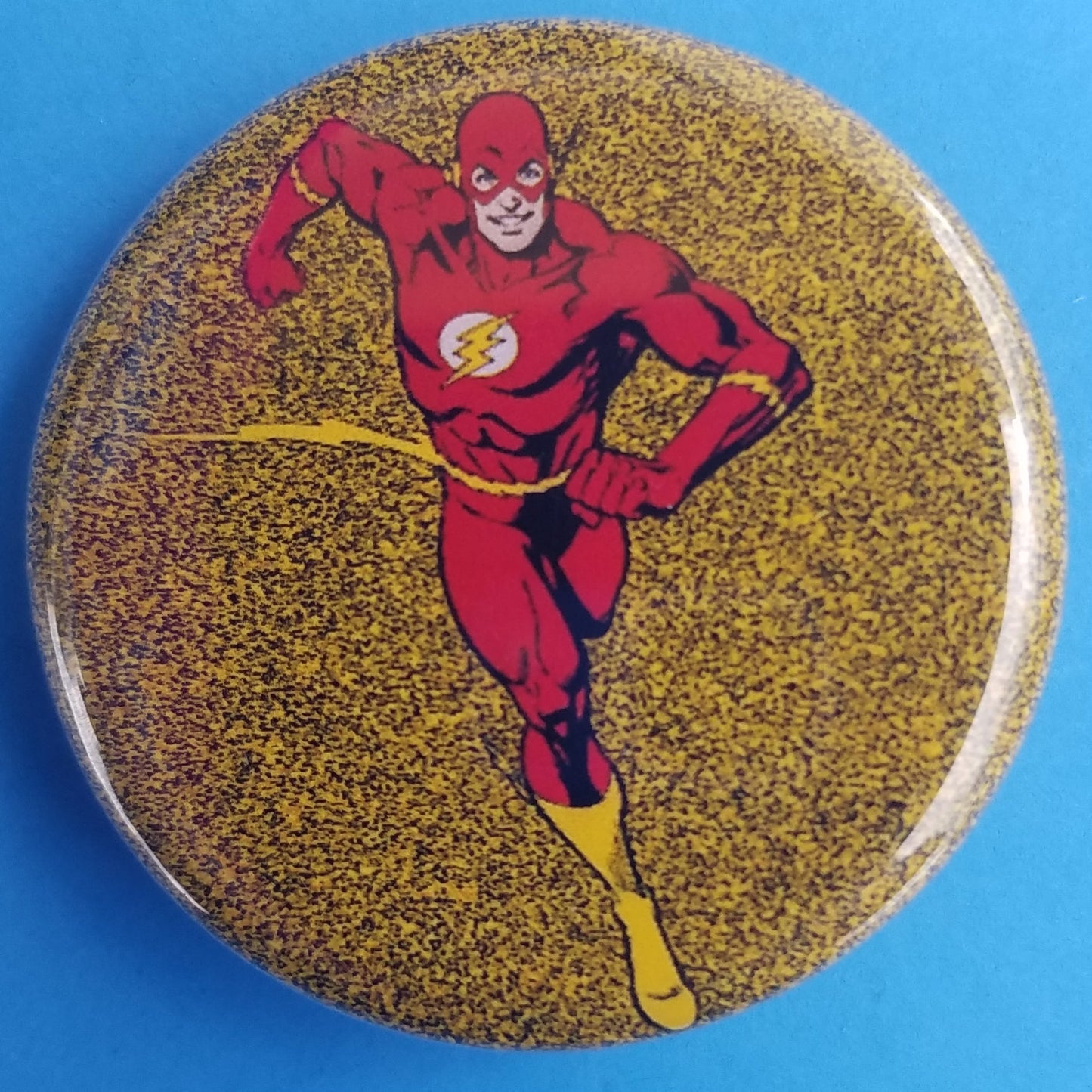 new dc comic button set of 4 fashion buttons are 1.25 inches in size Set Includes Batman Robin Swinging Catwoman With Finger In Mouth Batman Wonder Woman Superman Flash movies comics collection cartoon pinback