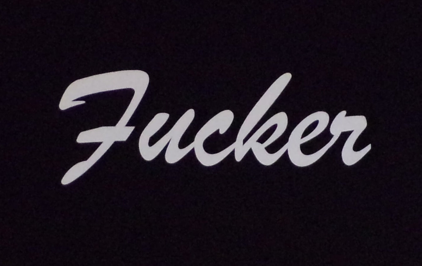 New ’Fucker’ Unisex Silkscreen T-Shirt. Available From Small-3XL. - Men’s Short Sleeve Shirt