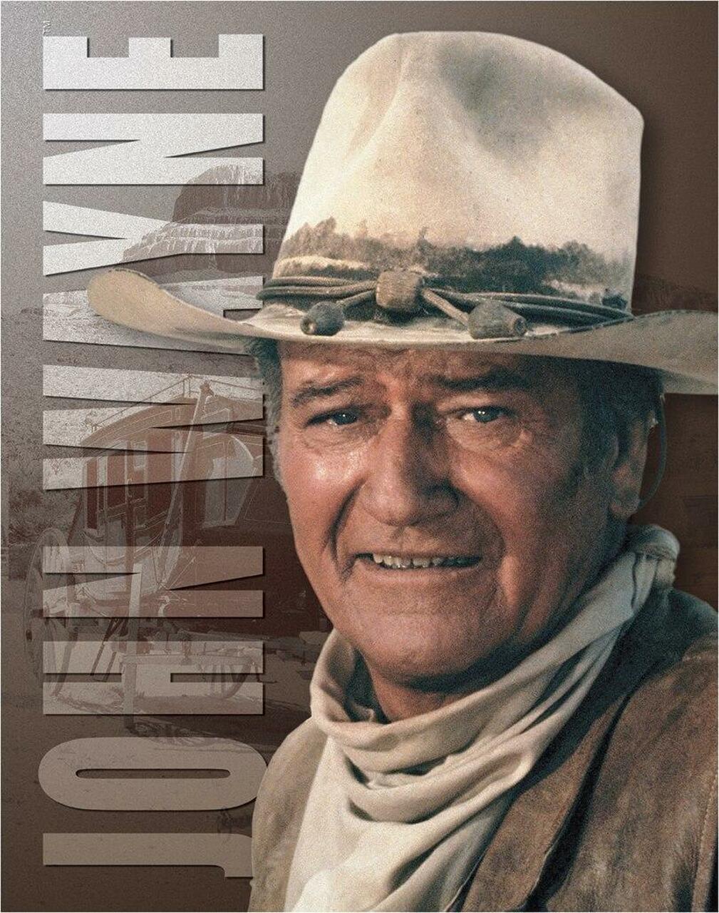 new john wayne stagecoach hollywood western wall art metal sign 12.5width x 16height wild west western decor vintage hollywood novelty