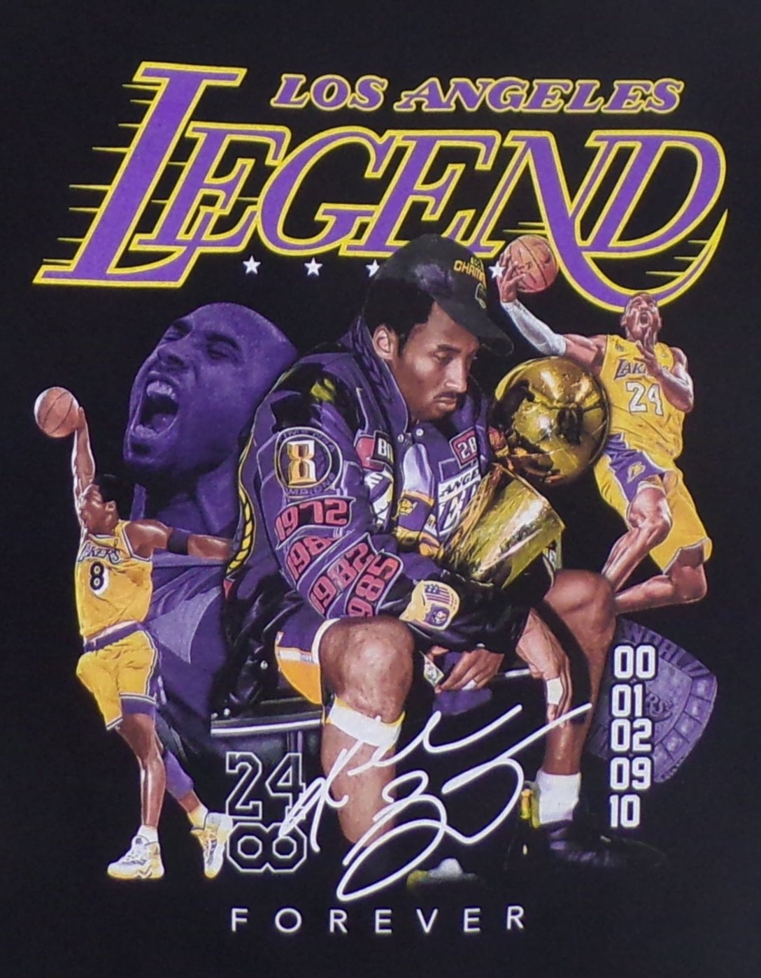 New ’Kobe Bryant Los Angeles Legend’ Unisex Silkscreen T-Shirt. Available From Small-3XL. - Men’s Short Sleeve Shirt