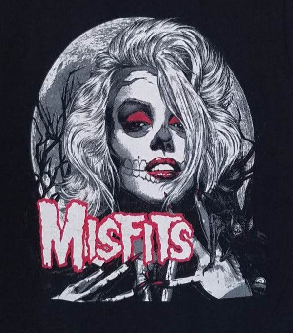 new misfits marilyn monroe unisex silkscreen t-shirt available from small-3xl women unisex music movies men apparel adults shirts tops punk hardcore