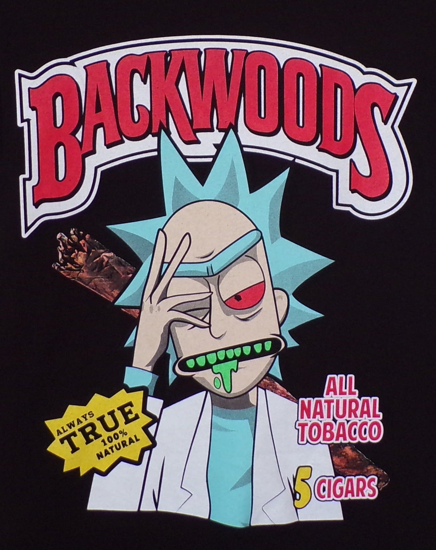 New ’Rick And Morty Backwoods’ Unisex Silkscreen T-Shirt. Available From Small-3XL. - Men’s Short Sleeve Shirt