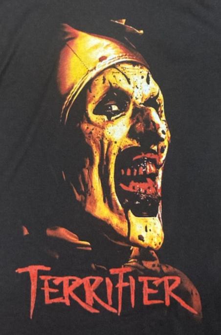 New ’Terrifier - Art The Clown’ Unisex Silkscreen T-Shirt. Available From Small-3XL. - Men’s Short Sleeve Shirt
