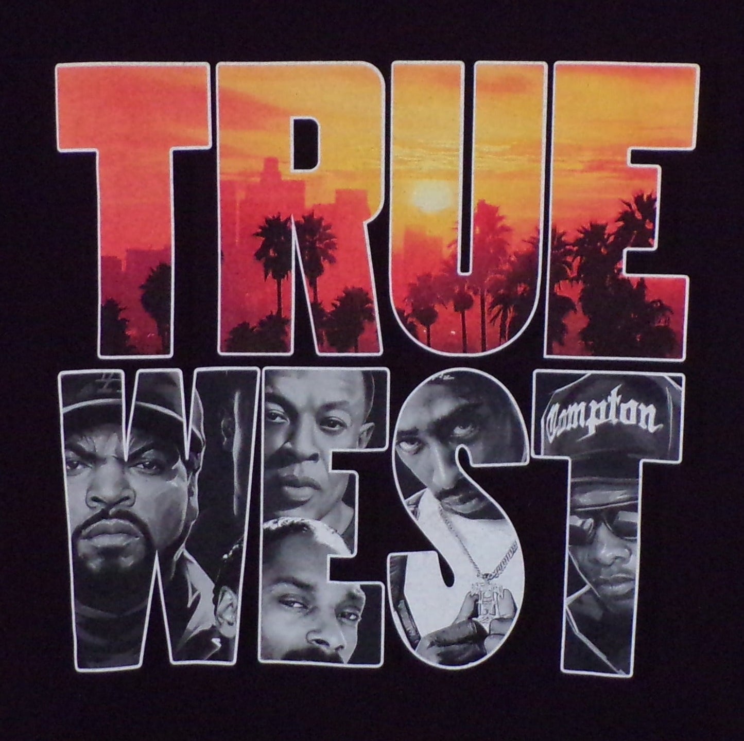 New ’True West Rap Artist’ Unisex Silkscreen T-Shirt. Available From Small-3XL. - Men’s Short Sleeve Shirt
