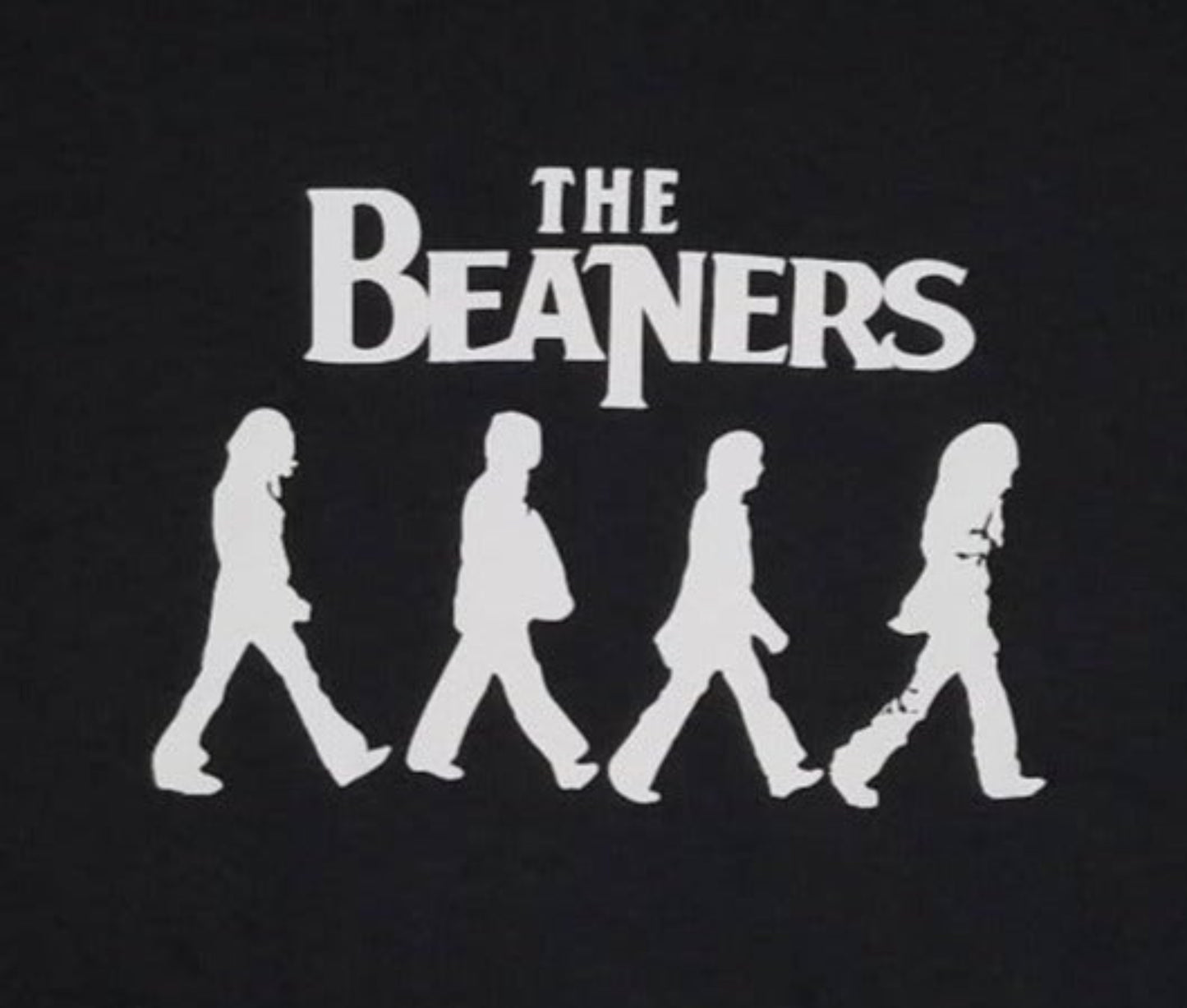 The Beaners Abbey Road style parody graphic T-shirt with crosswalk silhouette design unisex apparel sizes S–2XL