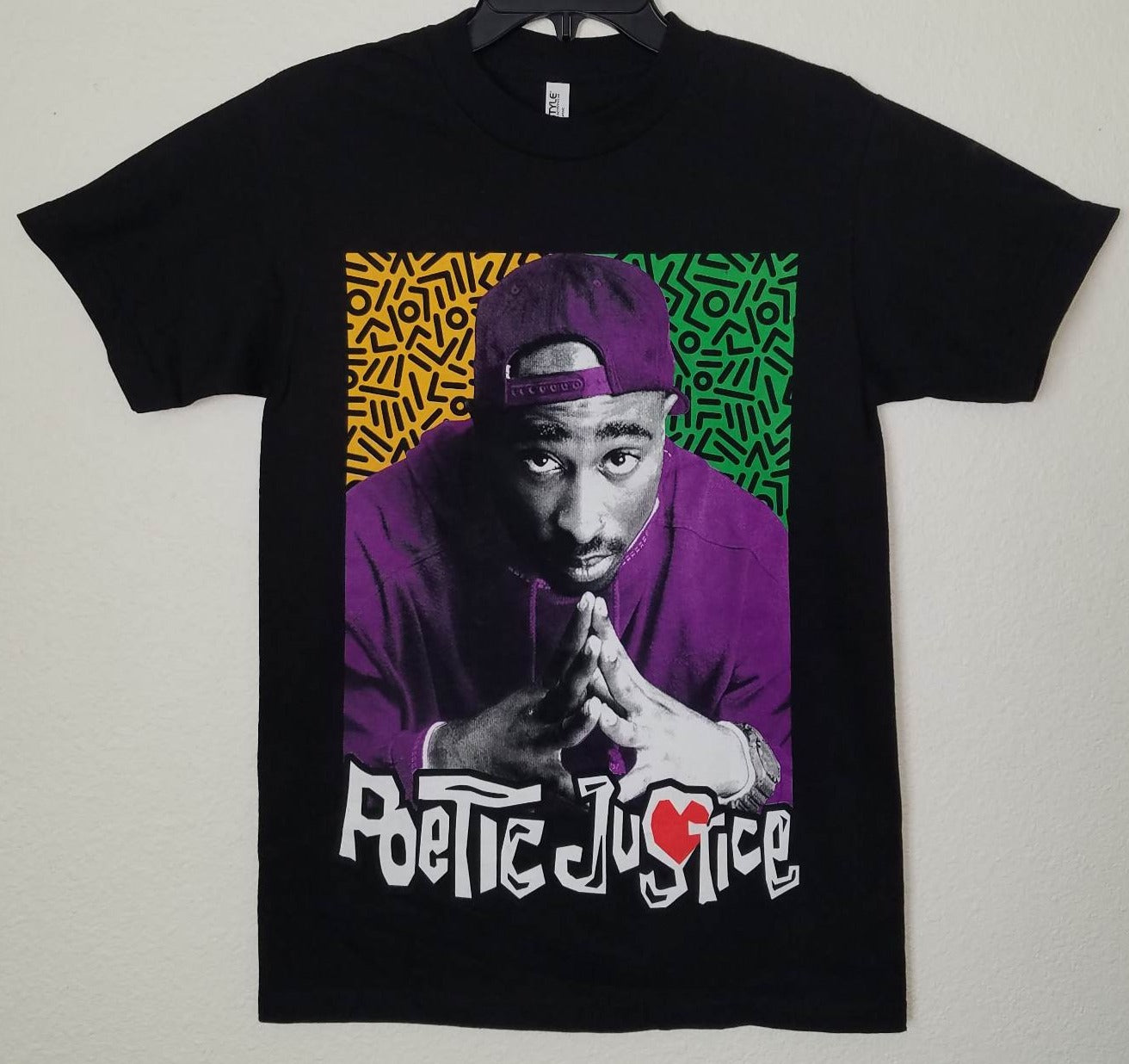 tupac poetic justice adult silkscreen t-shirt available from small-3xl women unisex music movie men hop hop rap apparel adult shirts tops