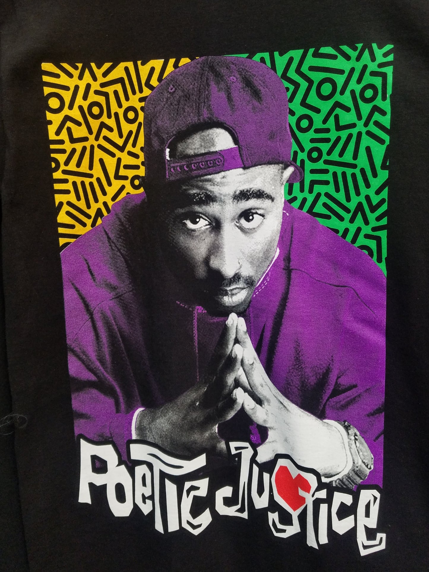 tupac poetic justice adult silkscreen t-shirt available from small-3xl women unisex music movie men hop hop rap apparel adult shirts tops