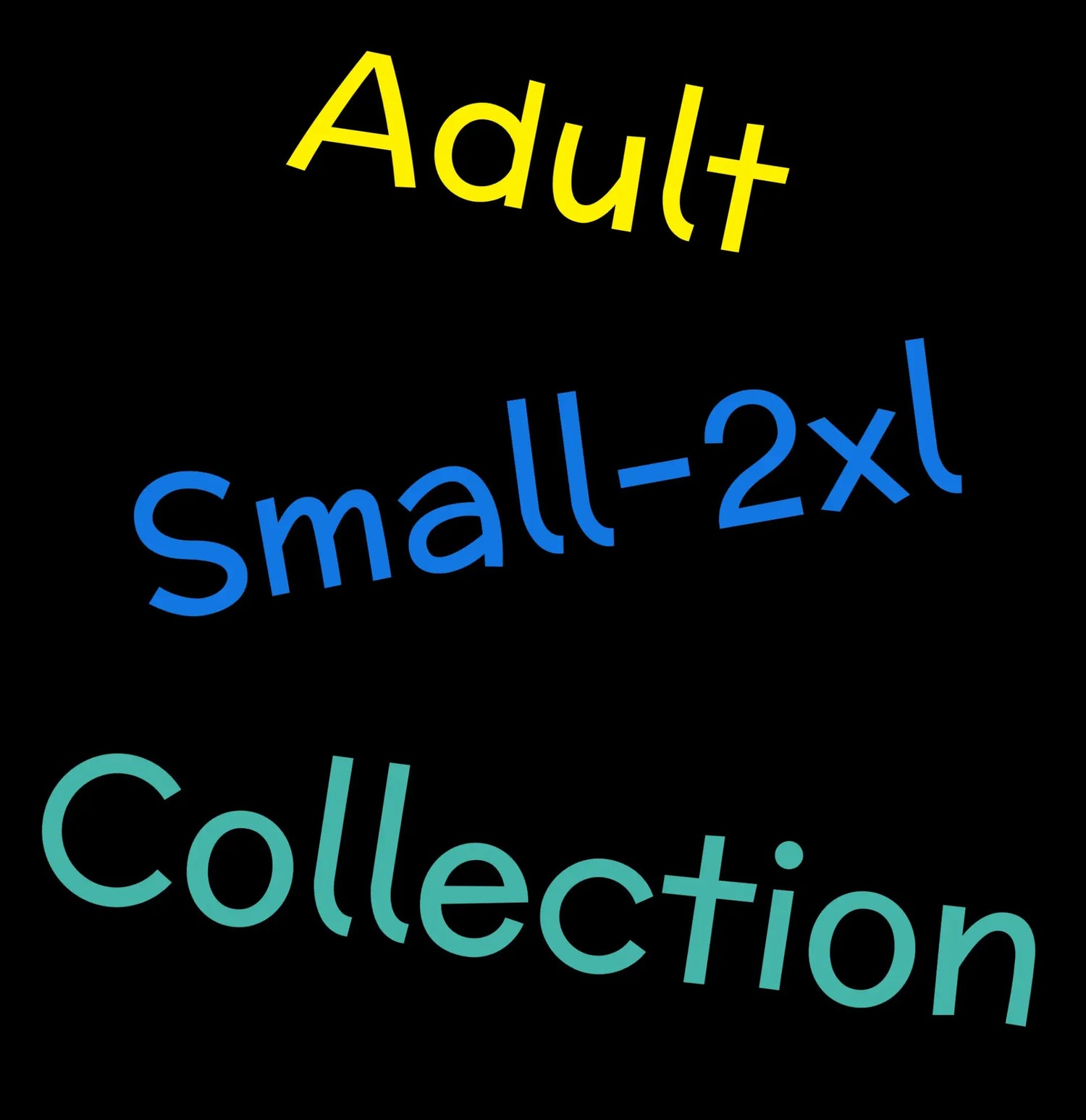 Adult Unisex Shirts Ranging From Sizes Small-2XL