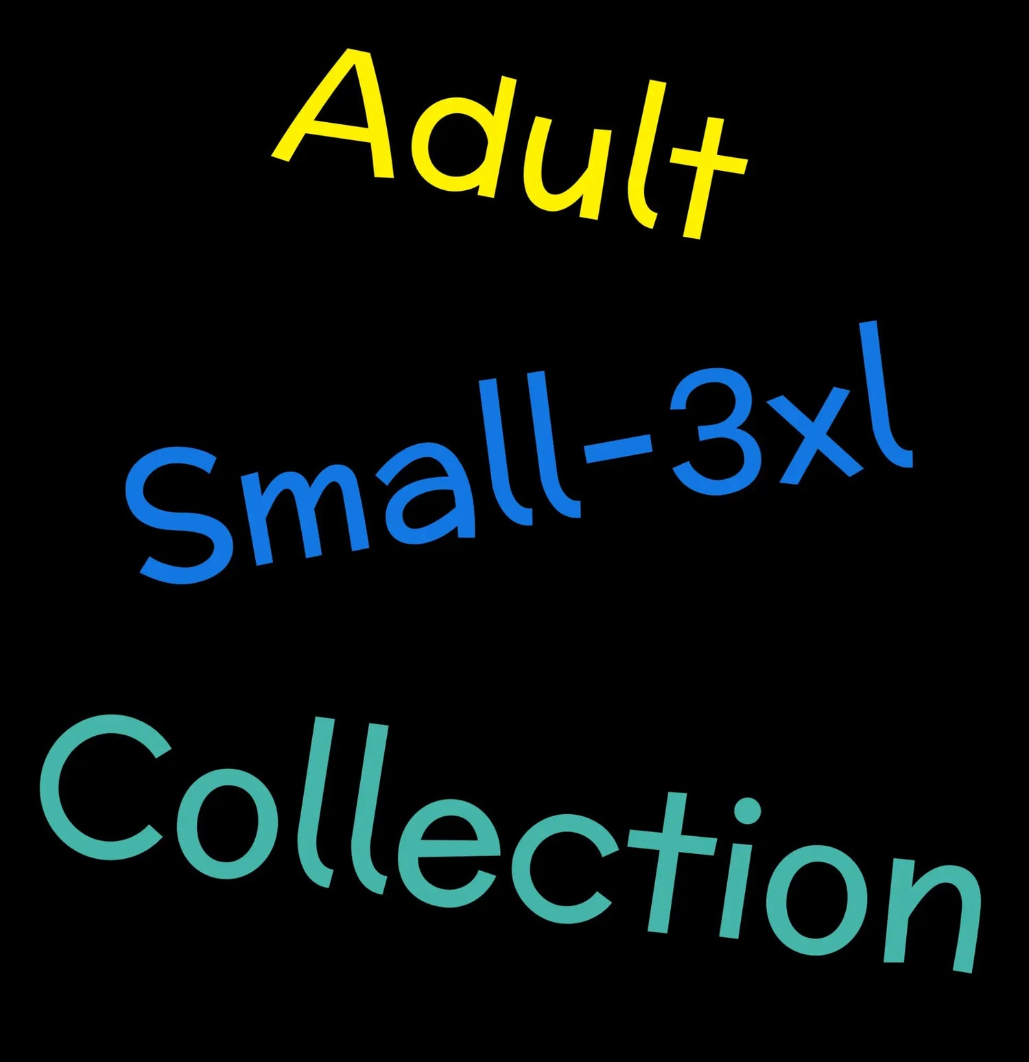 Adult Unisex Shirts Ranging From Sizes Small-3XL