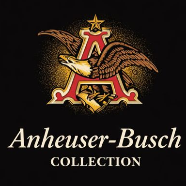 Anheuser-Busch Collection graphic featuring the eagle and A emblem on dark background