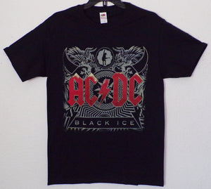 New "AC/DC Black Ice" Unisex Silkscreen T-Shirt. Available From Small-3XL.