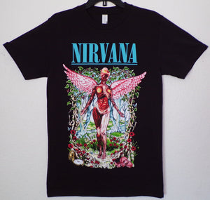 New "Nirvana In Utero Color Garden" Unisex Silkscreen T-Shirt. Available From Small-3XL.