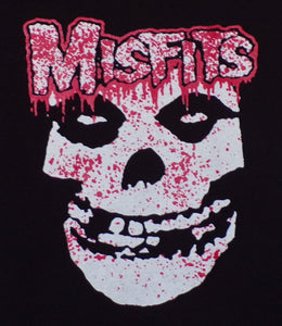 New "Misfits Bloody Fiend Face" Unisex Youth Silkscreen T-Shirt. Available In XS-XL.