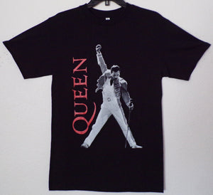 new queen freddy mercury mens silkscreen t-shirt available in small-3xl women unisex music men apparel adult classic rock shirts tops