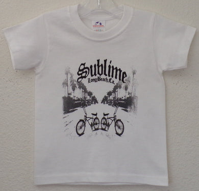 new sublime w low rider bikes youth silkscreen band t-shirt available in xs-xl youth girls unisex music mexican style boy low rider apparel kids shirts tops