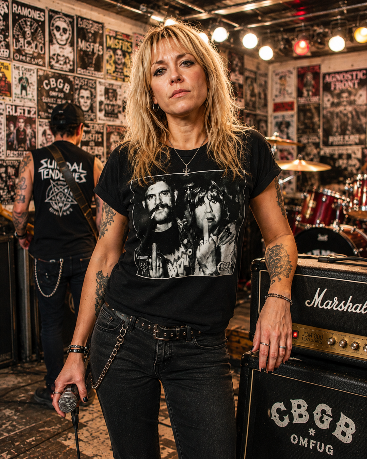 Lemmy & Ozzy 1981 Backstage Heavy Metal Graphic T-Shirt – S–2XL