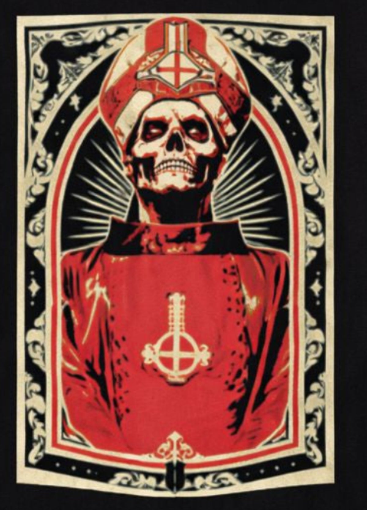 Ghost – Papa Emeritus I Adult Unisex Silkscreen T-Shirt – Small–3XL