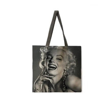 Load image into Gallery viewer, New &quot;Marilyn Monroe Smiling&quot; Canvas Tote Bags. Image Is Printed On Both Sides.
