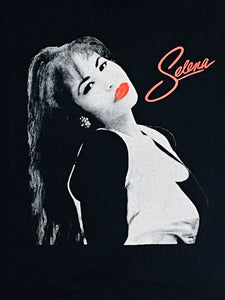 New "Selena With Red Lips" Youth Silkscreen T-Shirt. Available From XS-XL Youth.