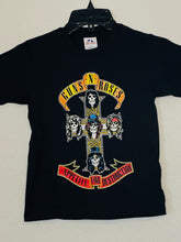 Load image into Gallery viewer, New &quot;Guns N Roses Appetite for Destruction&quot; Youth Silkscreen T-Shirt. Available In XS-XL Youth.

