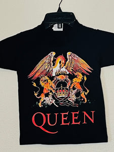 New "Queen-The Lion" Youth Silkscreen T-Shirt. Available In XS-XL Youth.