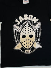 Load image into Gallery viewer, New &quot;Jason Killing People Since 1985&quot; Youth Silkscreen T-Shirt. Available In XS-XL Youth.

