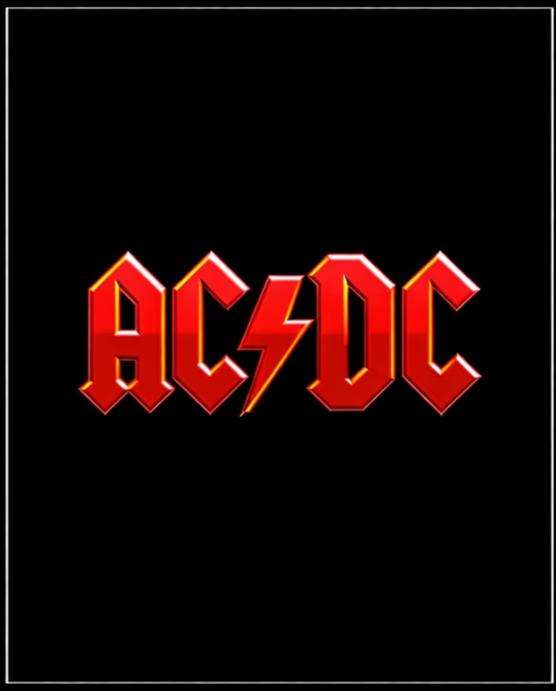Classic AC/DC lightning bolt logo design