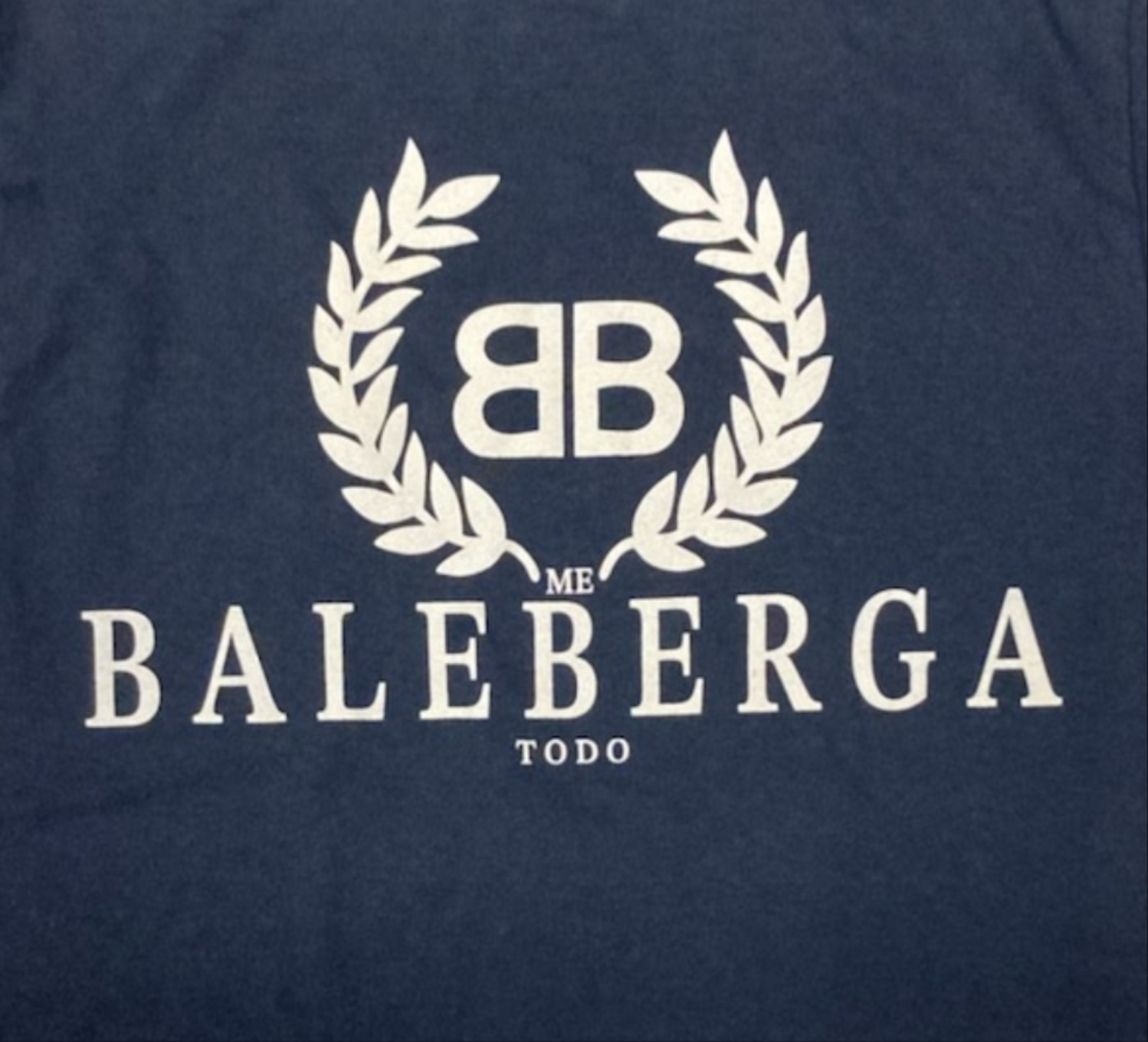 Black Baleberga t-shirt featuring BB crest and laurel design – Unisex Silkscreen