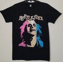 Load image into Gallery viewer, ’Beetlejuice Face’ Unisex Silkscreen T-Shirt. Available From Small-3XL. - Small - Adult Short Sleeve Shirt
