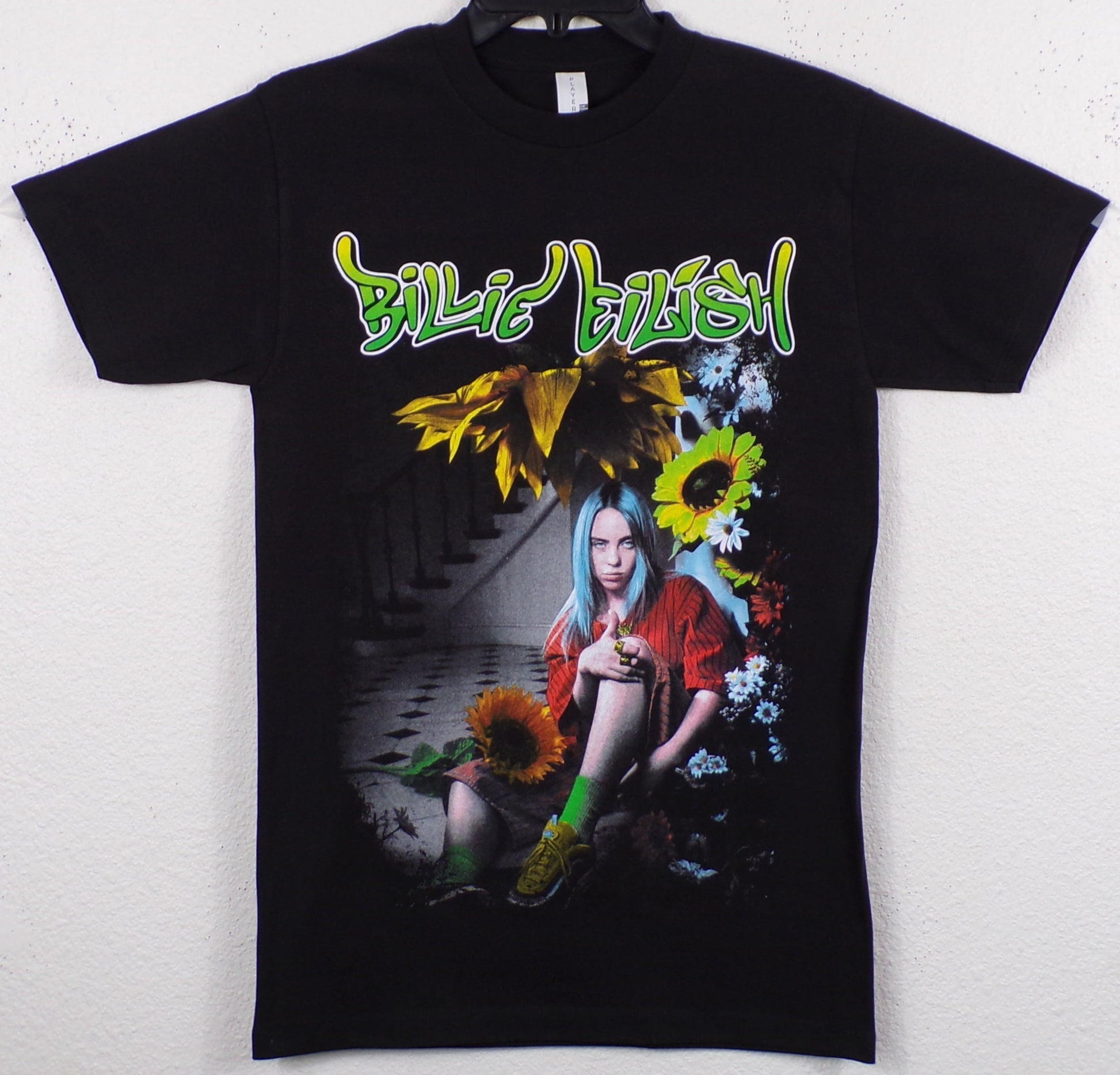 Billie Eilish Sunflower Unisex Silkscreen T-Shirt – Music-Inspired Graphic Tee