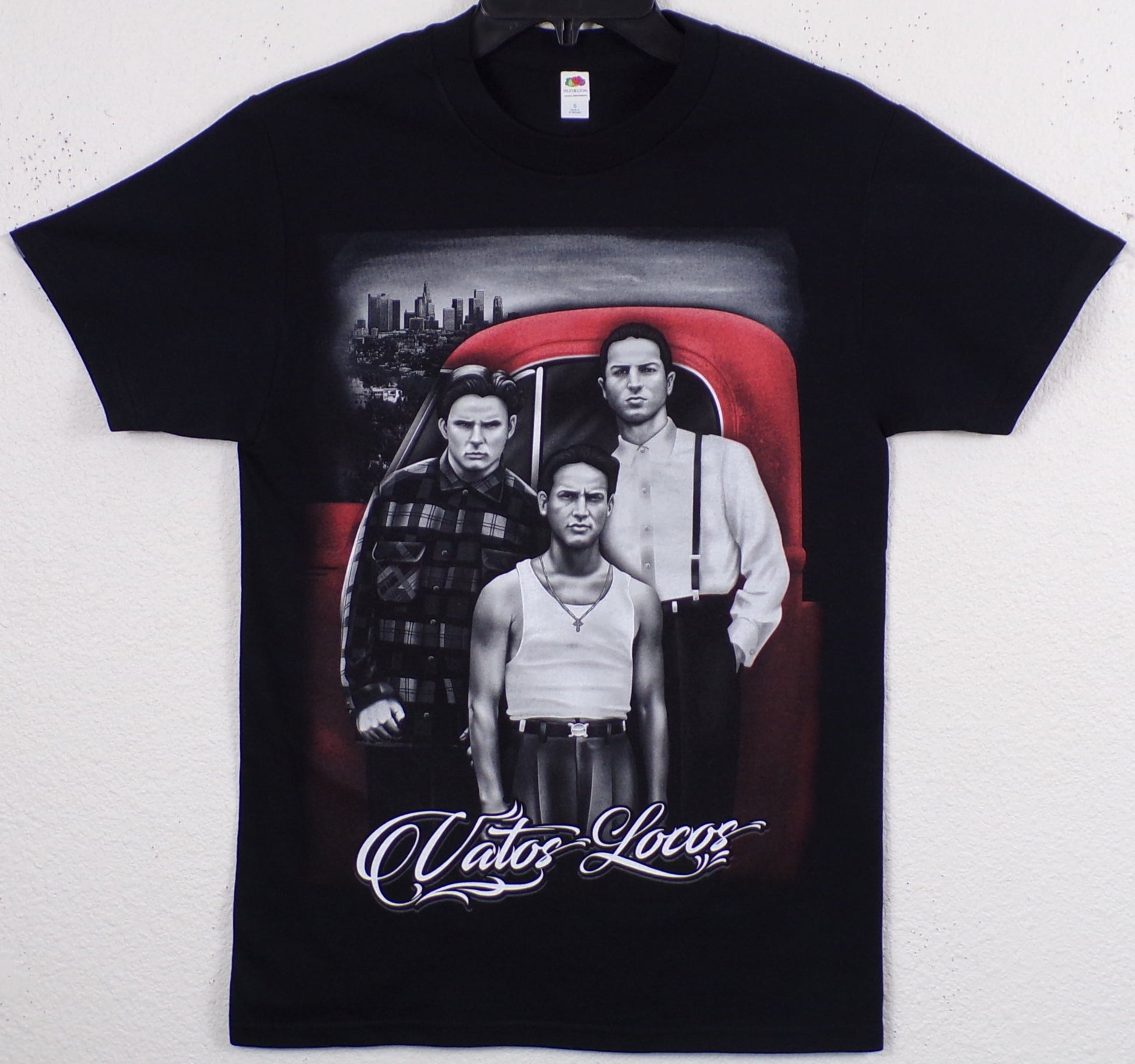Blood In Blood Out Vatos Locos Forever Silkscreen T-Shirt – Adult Unisex Sizes Small to 3XL.