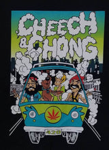 Load image into Gallery viewer, Cheech &amp; Chong - Scooby Doo &amp; Shaggy Mystery Machine Unisex T-shirt featuring the iconic stoner duo with a playful design inspired by the classic Scooby-Doo characters and the Mystery Machine.

