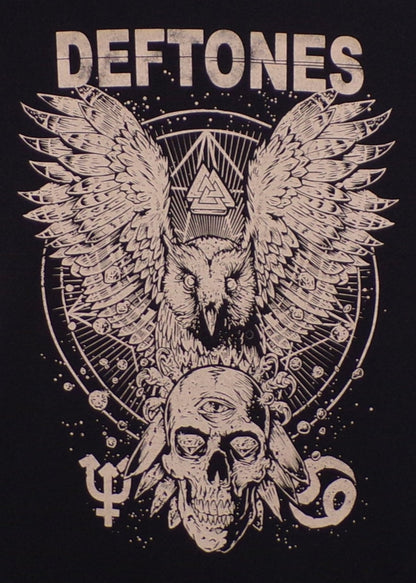 New ’Deftones - Owl and Skull’ Unisex Silkscreen T-Shirt. Available From Small-3XL. - Men’s Short Sleeve Shirt