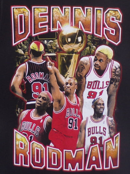 New ’Dennis Rodman - Trophy’ Adult Silkscreen T-Shirt. Available From Small-3XL. - Unisex Short Sleeve Shirt