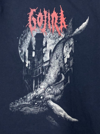 Black Gojira t-shirt featuring Flying Whales artwork from From Mars to Sirius – Unisex Silkscreen