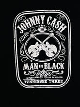 Load image into Gallery viewer, Johnny Cash &quot;The Tennessee Three&quot; Double Guitar Band Youth T-Shirt featuring a bold graphic of Johnny Cash and his guitars. Available in sizes XS-XL youth from JB Accessories05
