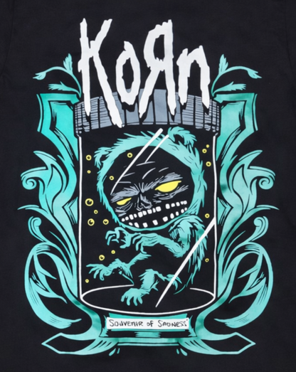 Korn Souvenir of Sadness graphic nu metal band t-shirt unisex black S-3XL