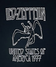 Load image into Gallery viewer, &quot;Led Zeppelin USA 1977 Youth T-Shirt – Classic rock band shirt. Available in sizes XS-XL.
