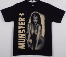 Load image into Gallery viewer, New ’Lily Munster Posing’ Adult Silkscreen T-Shirt. Available In Small-3XL. - Unisex Short Sleeve Shirt
