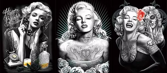 Marilyn Monroe Street Art 3D Lenticular Poster – 16" H × 12" W