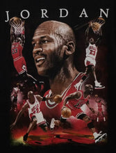 Load image into Gallery viewer, michael jordan picture collage adult silkscreen t-shirt available from small-3xl unisex sports chicago bulls apparel adult shirts 

