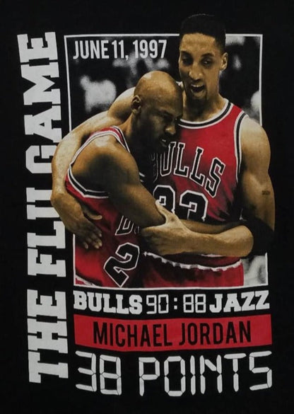 new michael jordan scottie pippen flu game unisex silkscreen t-shirt available from small-3xl women unisex sports men apparel adult shirts tops