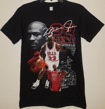 Load image into Gallery viewer, michael jordan the goat 23 adult silkscreen t-shirt available from small-3xl unisex apparel
