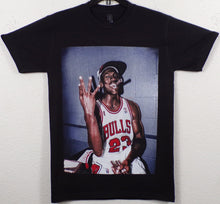 Load image into Gallery viewer, New ’Michael Jordan With Cigar’ Adult Silkscreen T-Shirt. Available From Small-3XL - Unisex Short Sleeve Shirt
